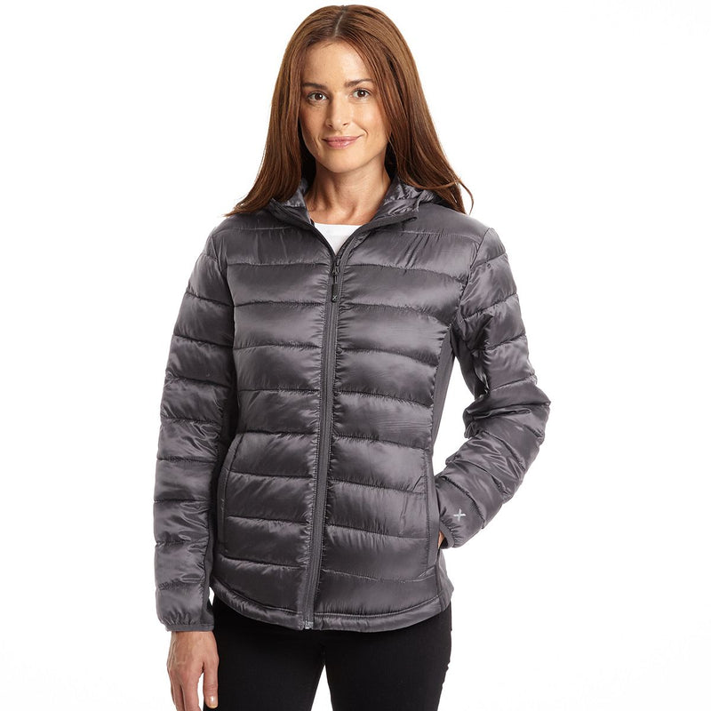 Women's Hybrid Hooded Puffer Coat – Leather Coats Etc.